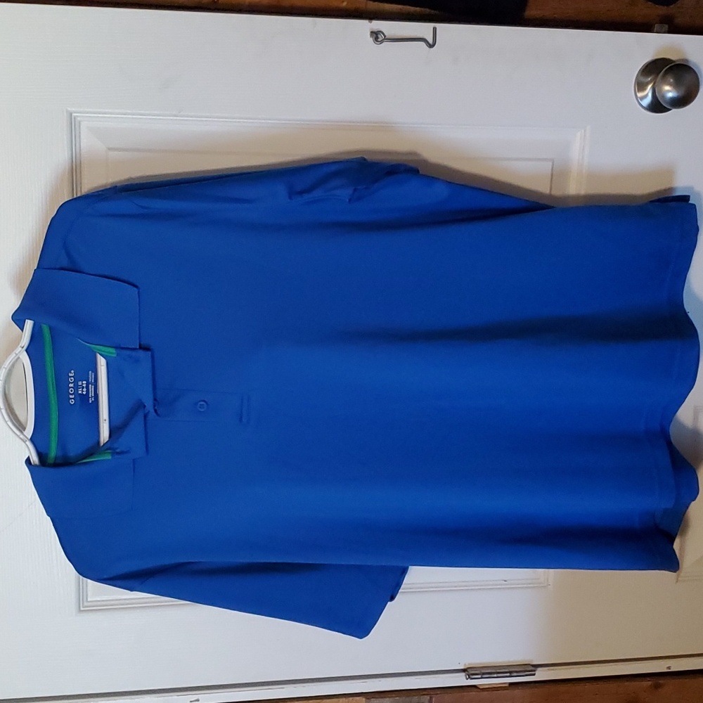 Mens blue polo